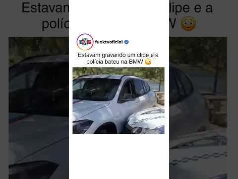 polícia bate em BMW de clipe