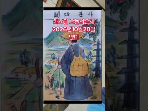 <strong>양띠</strong> 오늘의운세 2026년10월20일 <strong>운세</strong> #<strong>운세</strong> # #오늘의운세