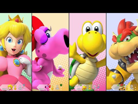 Super Mario Party Jamboree - Peach vs Koopa vs Birdo vs Bowser - Mario's Rainbow Castle