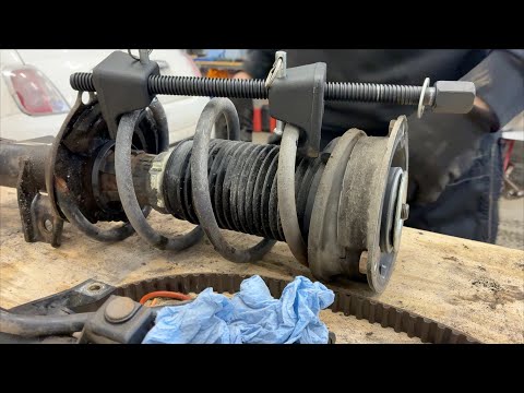 Vw Touran első rugó+ fékbetétek cseréje.