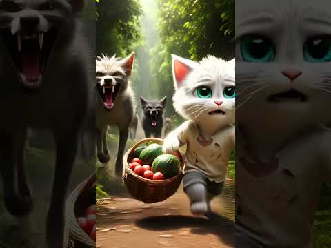 🔥Poor cat was🔥 mocked by friends for moon night 😀 #shorts #monkeymoon7