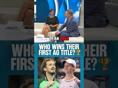 Who Will Win Their FIRST AO Title? 🏆🤔 #ausopen #medvedev #janniksinner