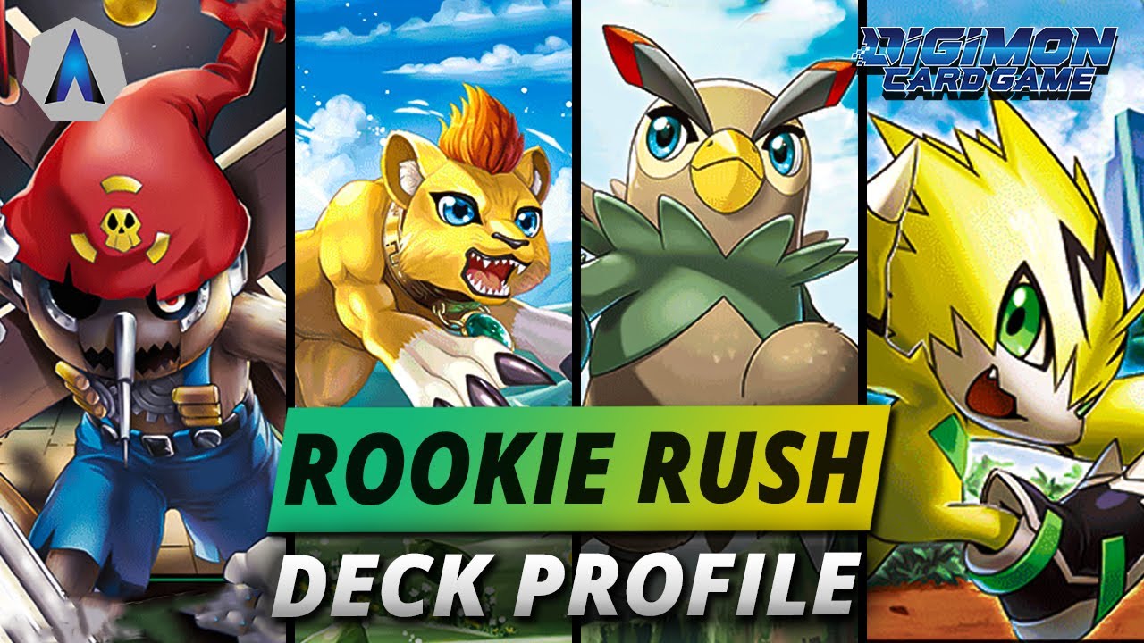 Digimon! TIER 1 COMPETITIVE!!! Yellow & Green Rookie Rush Deck Profile + Combo! (BT5 English Format)