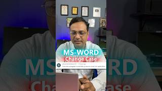 👀🔥How to Change Case in MS-Word🔥Small to Capital in a sec. #shorts #msword #msoffice #computer