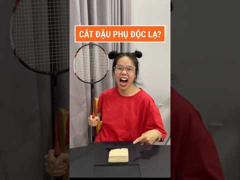 CẮT ĐẬU PHỤ ĐỘC LẠ? Súp Lơ cắt đậu phụ siêu nhanh khiến mẹ "ngỡ ngàng" #leeciehayhoi #shorts