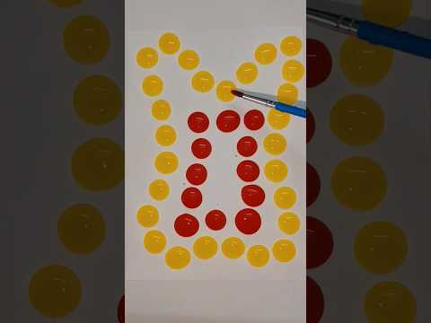🔴🟡#art #satisfyingasmr #painting #shortsvideo