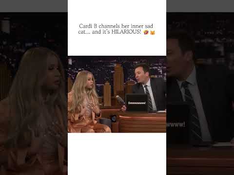 Cardi B Imitates a Sad Cat 😹