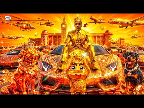 Franklin Become BILLIONAIRE! Life Diamond & GOLD King in GTA 5 | SHINCHAN and CHOP