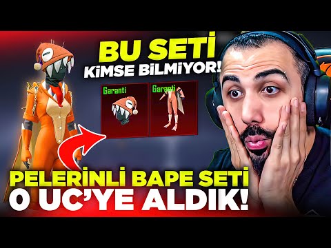 KİMSEDE OLMAYAN NADİR PELERİNLİ BAPE SETİ GELDİ!! 😱 0 UC'YE GARANTİ ALINIYOR! | PUBG MOBILE