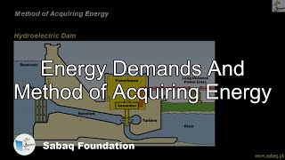 Energy Demands And Method of Acquiring Energy