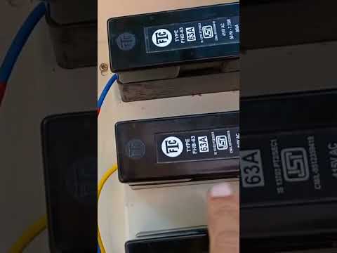 3 phase meter box with fuse unit Ampare volt#i love god