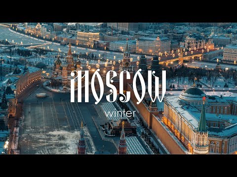 Desperation of winter Moscow  Russia Drone Video  Shot on DJI X7