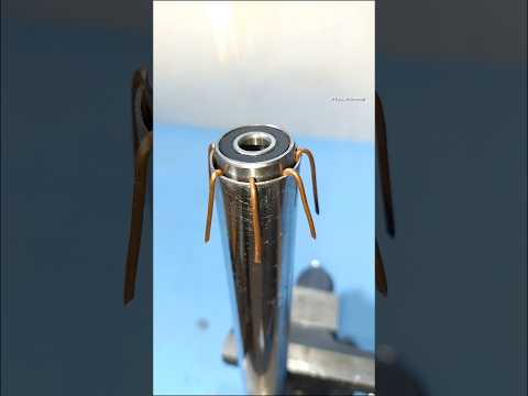 Ingenious Method to Secure a Bearing in a Larger Diameter Pipes #diy #tips #tricks