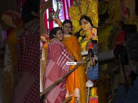 Kajol Durga Pooja 😘 Ajay Devgan love ❤️ 4k Shorts