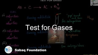 Test for Gases