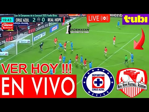 CRUZ AZUL VS. REAL HOPE EN VIVO, Donde ver, A que hora Juega Cruz Azul Real Hop Partido 16Vos Vuelta