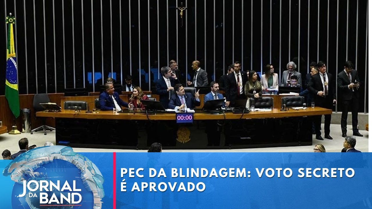PEC da Blindagem: voto secreto é aprovado | Jornal da Band