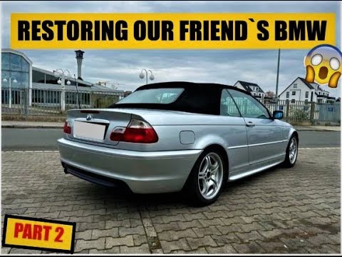 Restoring our friend`s BMW Cabrio. Part 2