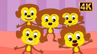 Canta con Cinco Pequeña Monitos y más canciones infantiles en español