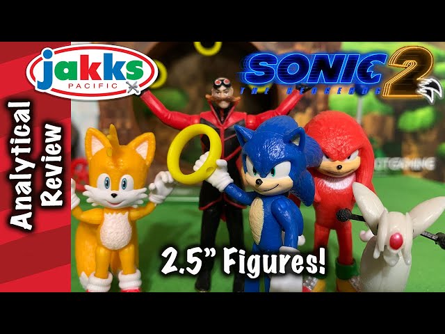 Sonic 2 Movie 2.5" Figure Review! Sonic, Tails, Knuckles, Robotnik & Buzzbomber!