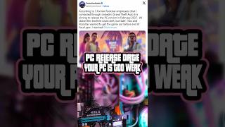 The Truth About GTA 6 on PC (Specs & Release Date) 🚨 #gta6 #gta6leaks #gta #gta6news #vicecity