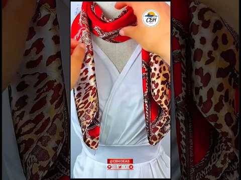how to put on a scarf around your neck