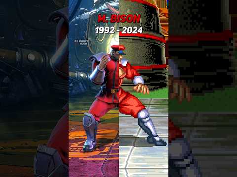 M. Bison Evolution Street Fighter 2 1992 - Street Fighter 6 2024