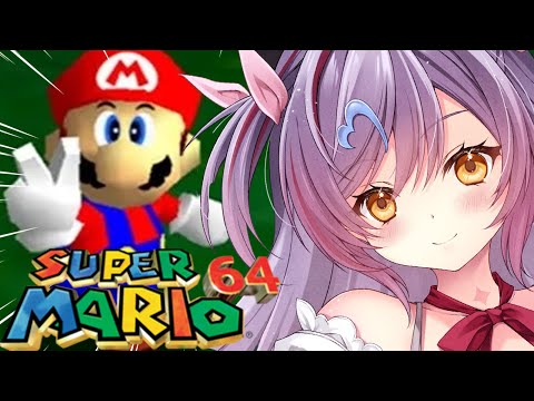 #4【マリオ64/完全初見】スター120個集めるぞー！初めてのマリオ64で遊ぶ！【#夜羽月みるか/Varium】