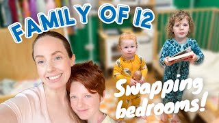 Swapping Bedrooms! (Room Update) Family of 12 ❤️