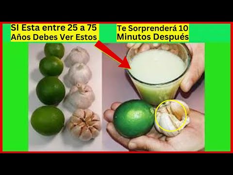 Mezcla AJO y LIMÓN | Te Sorprenderás con Más de 20 Beneficios