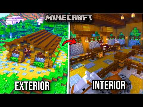 COMO HACER un ESTABLO PERFECTO en MINECRAFT SURVIVAL