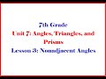 Angle Relationships and Grouping Problems