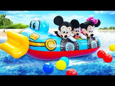 Novas aventuras da família de Mickey Mouse!❤️ Patrick estava jogando bola e nem viu um caminhão!😅