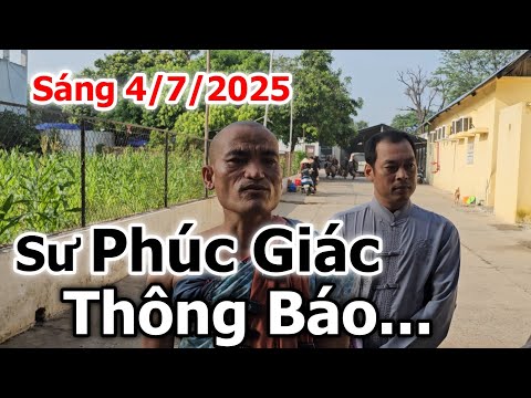 Sư Phúc Giác thông báo có một sư bị liệt tay khi ngủ đứng..v.v!