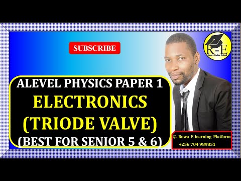 005-ALEVEL PHYSICS PAPER 1 | ELECTRONICS (TRIODE VALVE AS AN AMPLIFIER) | MODERN PHYSICS | FOR S 5&6