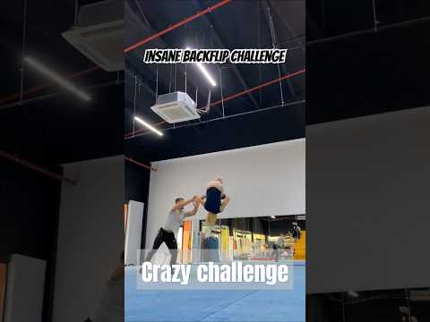☝️Insane Backflip Challenge #fail #acrobatics #shorts #backflip #calisthenics #fitness #workout