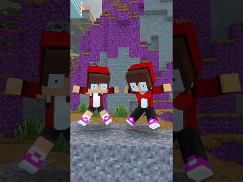 Mazien Minecraft But Everything is weird - JJ and JJ sister switched 🤷♂️🤷♀️
