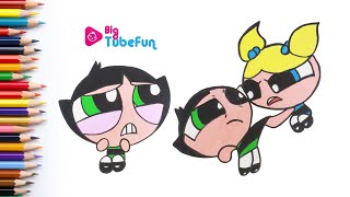 Coloring Powerpuff Girls Rowdyruff Boys (Las Chicas Superpoderosas)Blossom Bubbles Buttercup