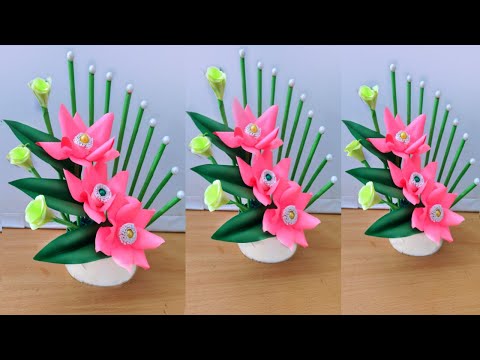 beautiful flower bouquet making with paper / diy flower bouquet