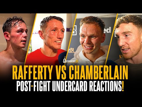 All Post Fight Reactions from the Jack Rafferty vs Mark Chamberlain Undercard 🔥
