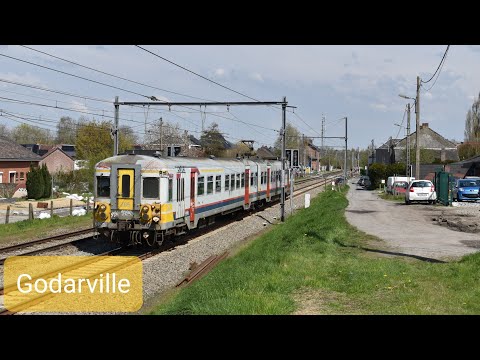 4K | Treinen in Godarville - Compilatie - 21 april 2023