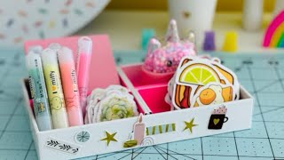 ⭐️ DIY cute Idea #shorts #art #diy #papercraft #clay #dryclay #youtube #craft #stickers