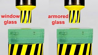 HYDRAULIC PRESS VS DIFFERENT TYPES OF GLASS