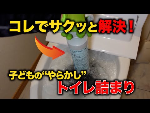 お子さんがいる方必見！簡単トイレ詰まり修理！！築３年でのトイレ詰まり！！！【花のお掃除 #377】