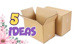Before you say bin those old cardboard boxes, check out these 5 brilliant DIY ideas!