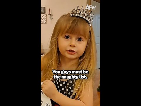 No gift means one explanation 😂 #afv #christmas #kidssay #shorts