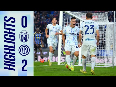 LAUTARO DA URLO: UNO DOPO L'ALTRO🐂🤩  | PISA 0-2 INTER | SERIE A 25/26 HIGHLIGHTS 🇮🇹