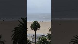OVER LOOKING SANTA MONICA BEACH #short #Santa Monica Beach