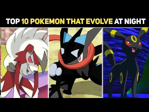 Top 10 Pokemon Who Evolve at Night | Top 10 Pokemon Who Evolve During night | Hindi |