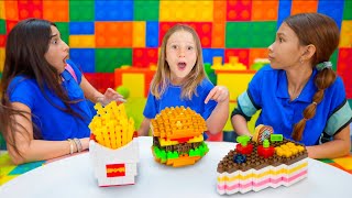 Aventura escolar de cartón y peluche para niños con Nastya